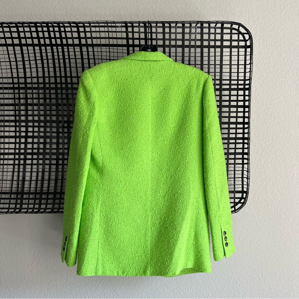 Smythe 90s lime tweed blazer green XS - Picture 9 of 14